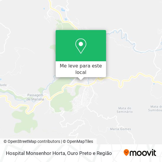 Hospital Monsenhor Horta mapa