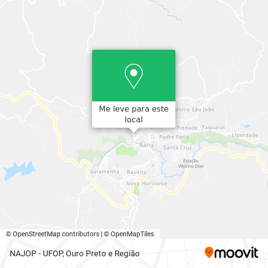 NAJOP - UFOP mapa