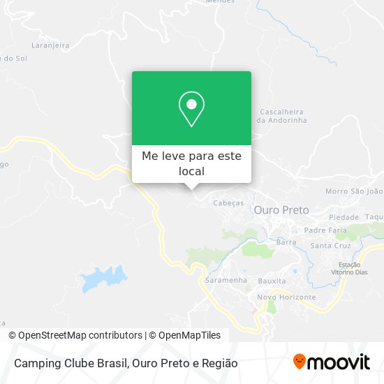 Camping Clube Brasil mapa