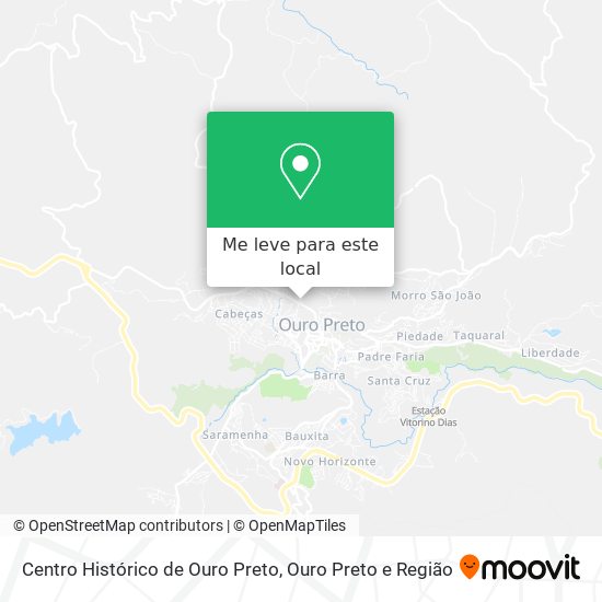 Centro Histórico de Ouro Preto mapa