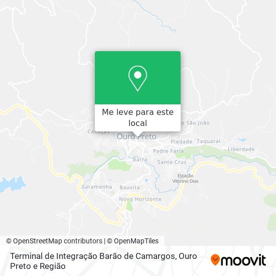 Terminal de Integração Barão de Camargos mapa