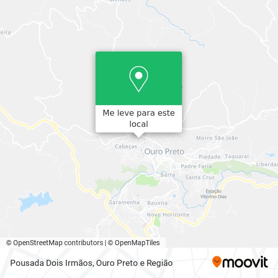 Pousada Dois Irmãos mapa