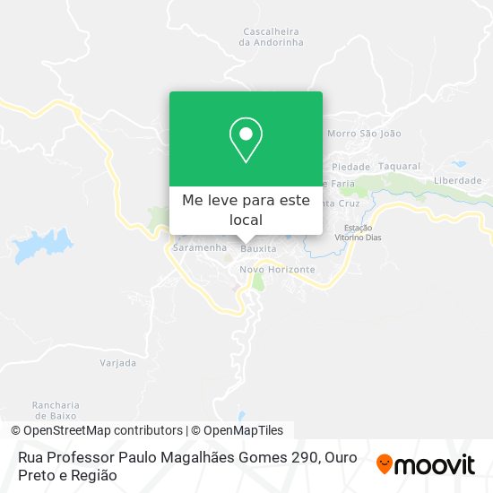Rua Professor Paulo Magalhães Gomes 290 mapa