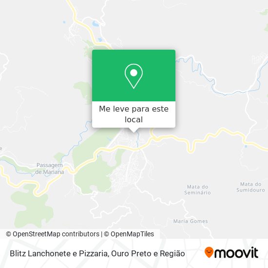 Blitz Lanchonete e Pizzaria mapa