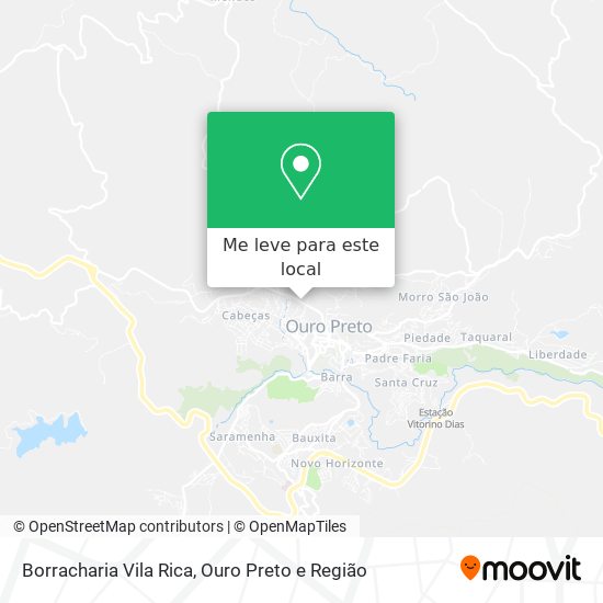 Borracharia Vila Rica mapa
