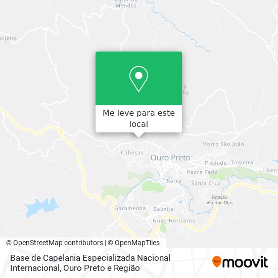 Base de Capelania Especializada Nacional Internacional mapa