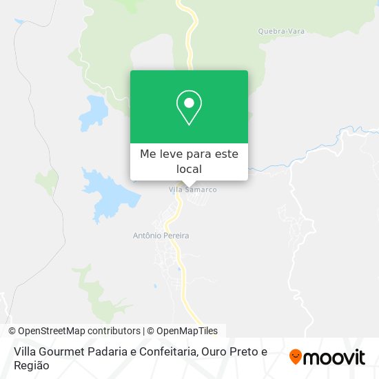 Villa Gourmet Padaria e Confeitaria mapa