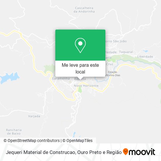 Jequeri Material de Construcao mapa