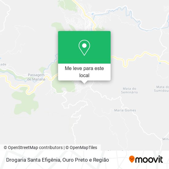Drogaria Santa Efigênia mapa