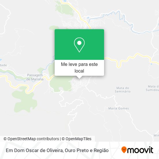 Em Dom Oscar de Oliveira mapa