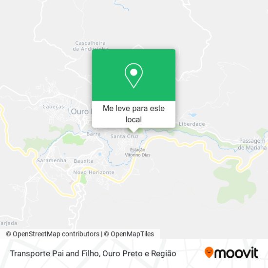 Transporte Pai and Filho mapa