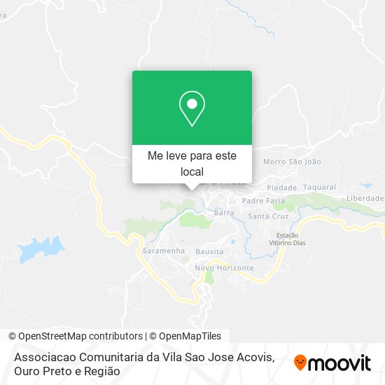 Associacao Comunitaria da Vila Sao Jose Acovis mapa