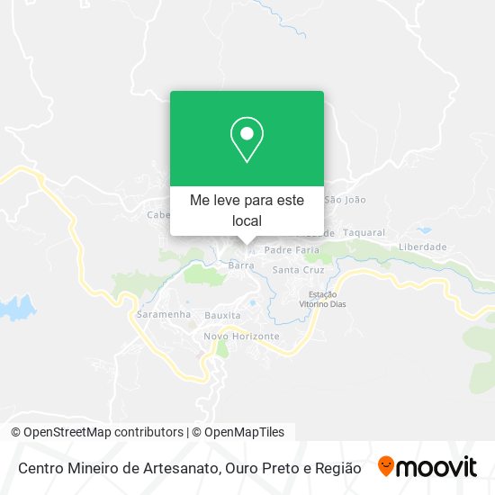 Centro Mineiro de Artesanato mapa