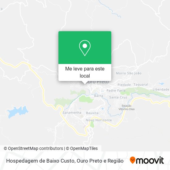 Hospedagem de Baixo Custo mapa