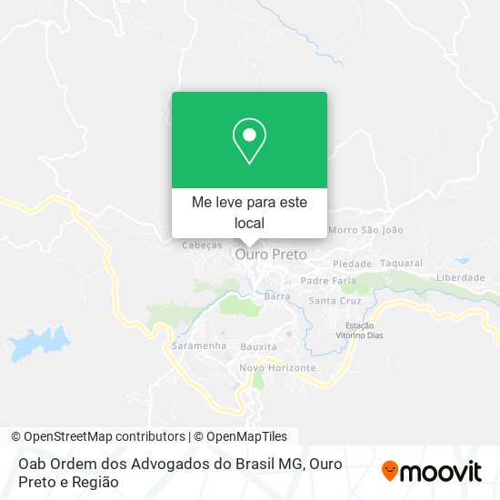 Oab Ordem dos Advogados do Brasil MG mapa