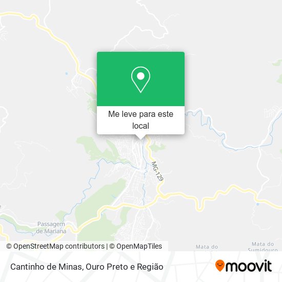 Cantinho de Minas mapa