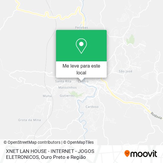 XNET LAN HOUSE - INTERNET - JOGOS ELETRONICOS mapa