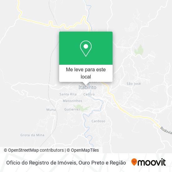 Ofício do Registro de Imóveis mapa