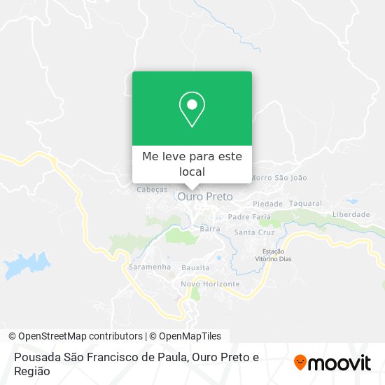Pousada São Francisco de Paula mapa