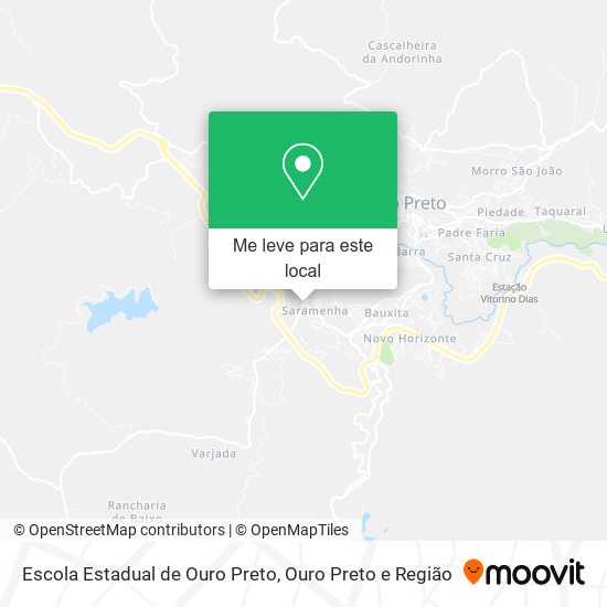 Escola Estadual de Ouro Preto mapa