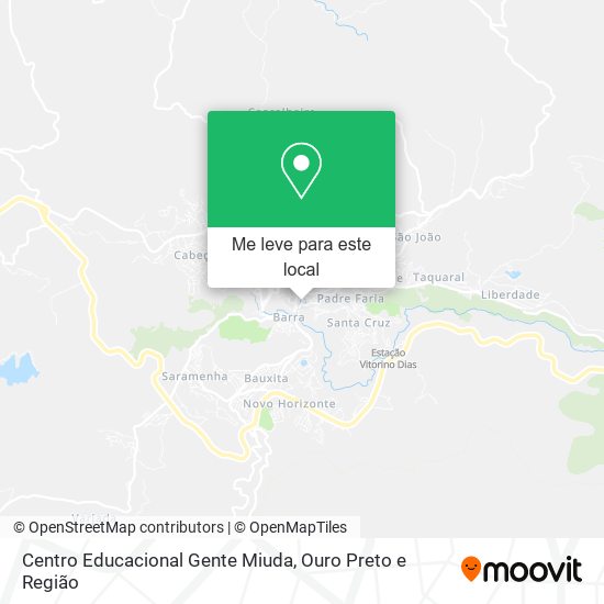 Centro Educacional Gente Miuda mapa