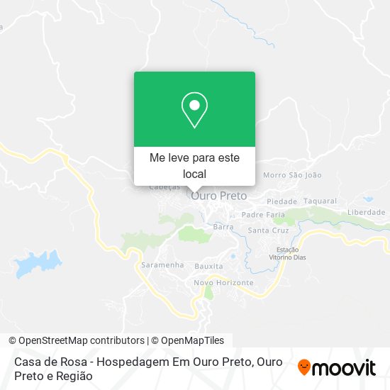 Casa de Rosa - Hospedagem Em Ouro Preto mapa