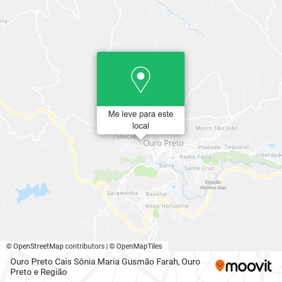 Ouro Preto Cais Sônia Maria Gusmão Farah mapa