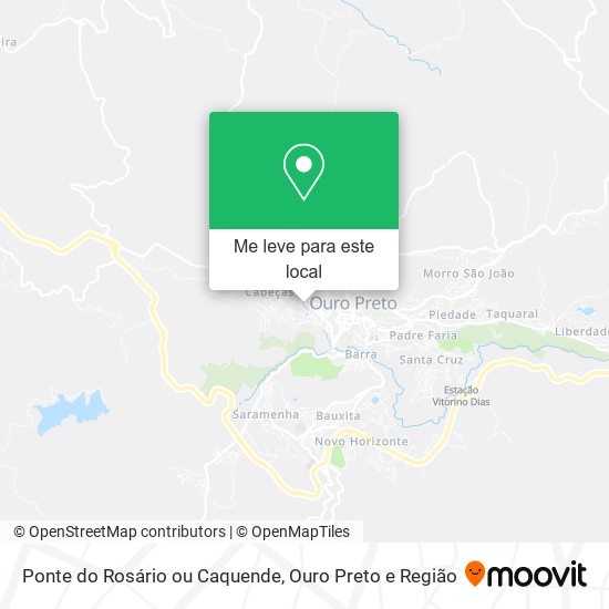 Ponte do Rosário ou Caquende mapa