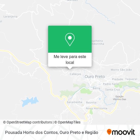 Pousada Horto dos Contos mapa