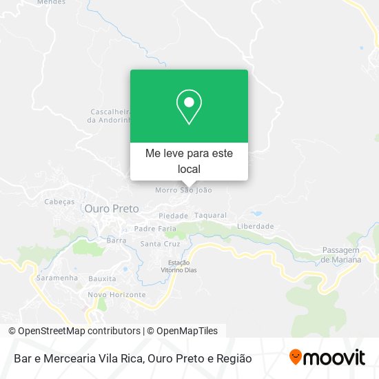 Bar e Mercearia Vila Rica mapa