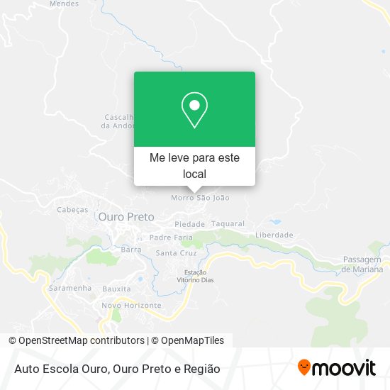 Auto Escola Ouro mapa
