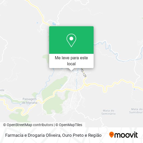 Farmacia e Drogaria Oliveira mapa