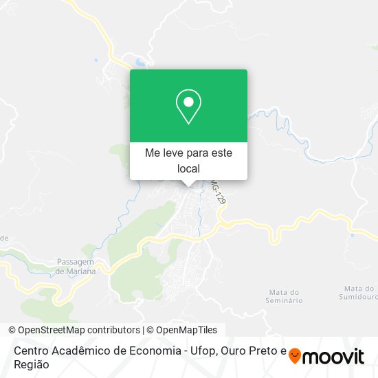 Centro Acadêmico de Economia - Ufop mapa