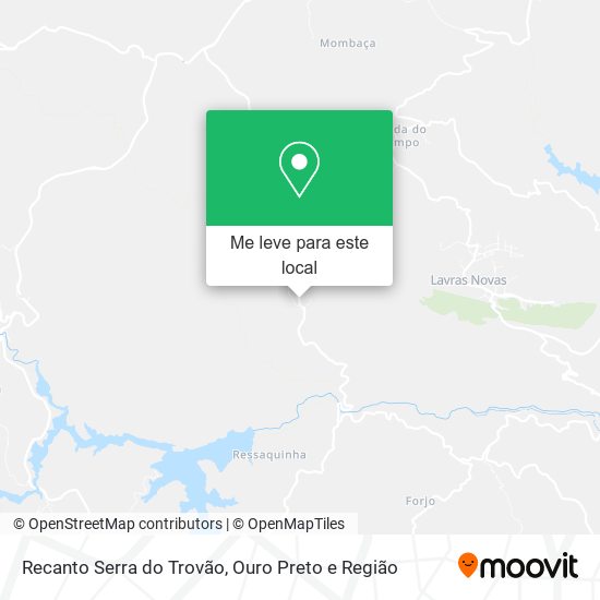 Recanto Serra do Trovão mapa