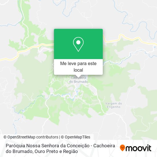 Paróquia Nossa Senhora da Conceição - Cachoeira do Brumado mapa