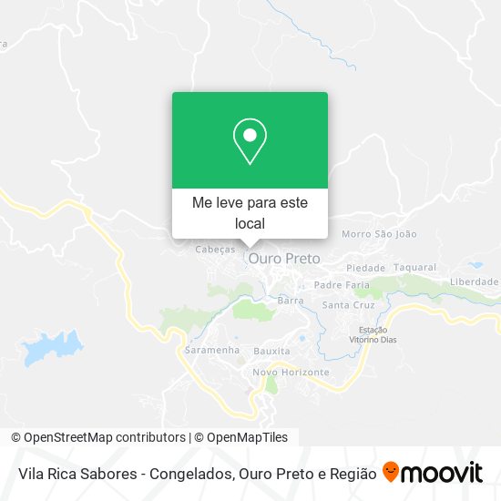 Vila Rica Sabores - Congelados mapa