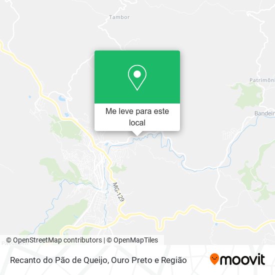Recanto do Pão de Queijo mapa