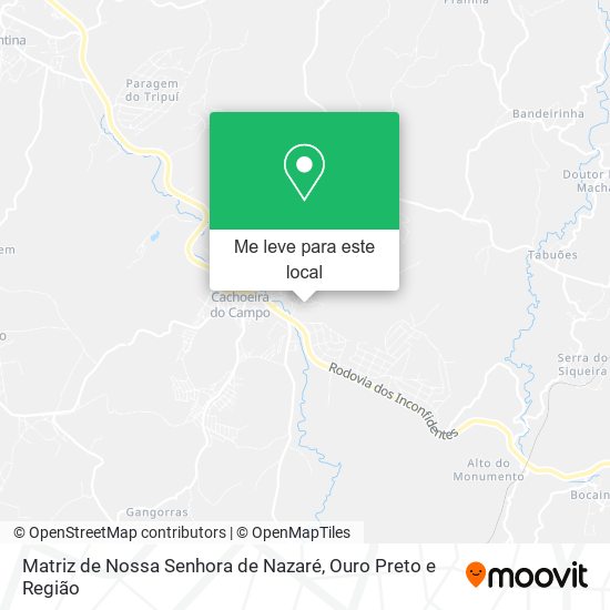 Matriz de Nossa Senhora de Nazaré mapa