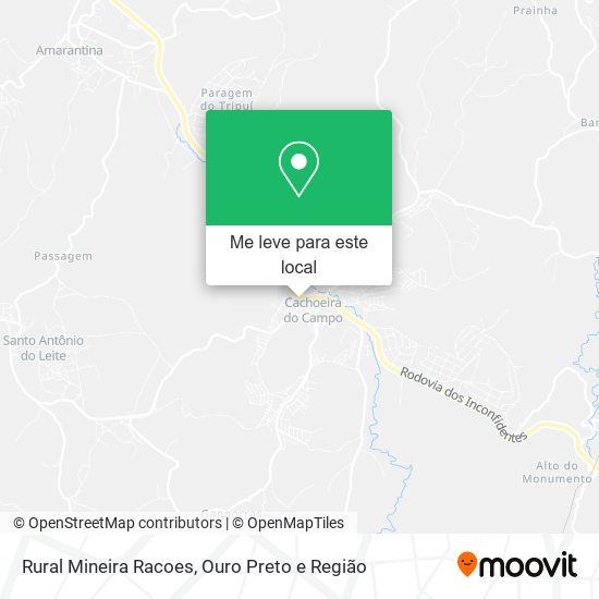 Rural Mineira Racoes mapa