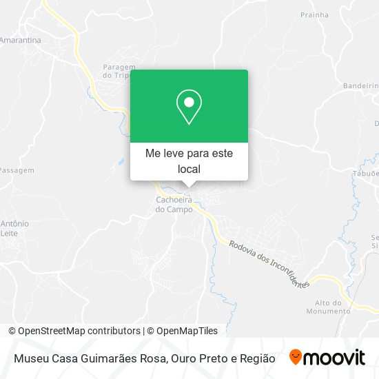 Museu Casa Guimarães Rosa mapa