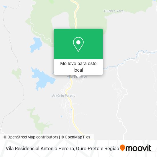 Vila Residencial Antônio Pereira mapa