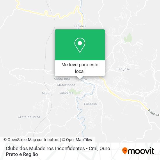 Clube dos Muladeiros Inconfidentes - Cmi mapa