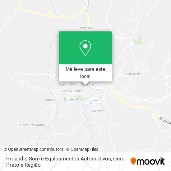 Proaudio Som e Equipamentos Automotivos mapa