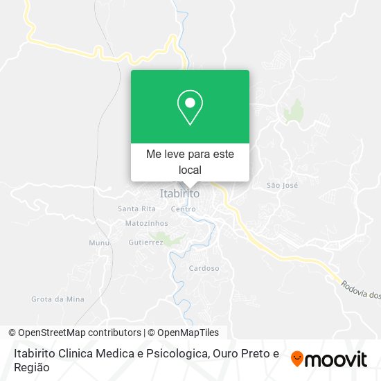 Itabirito Clinica Medica e Psicologica mapa