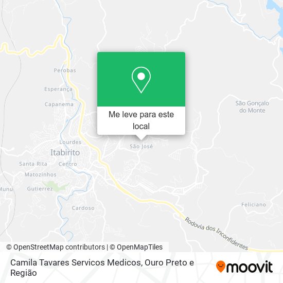 Camila Tavares Servicos Medicos mapa