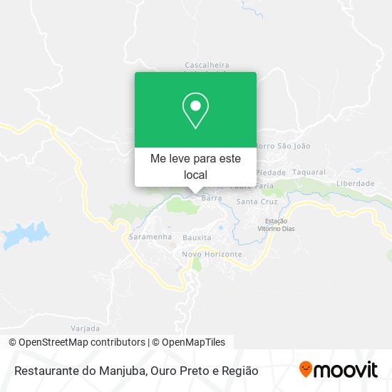 Restaurante do Manjuba mapa