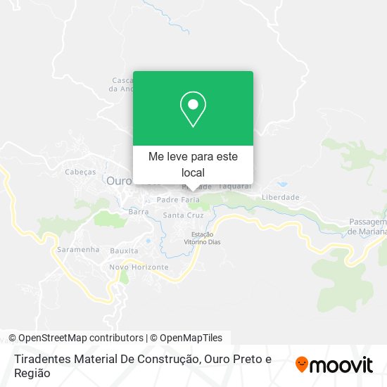 Tiradentes Material De Construção mapa