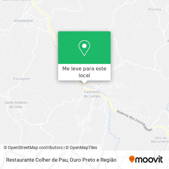 Restaurante Colher de Pau mapa
