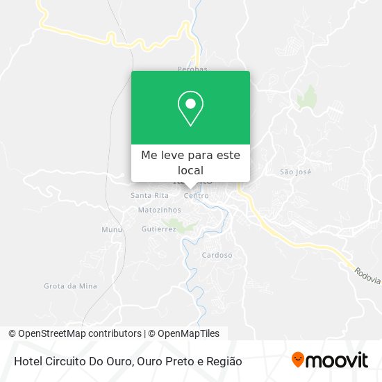 Hotel Circuito Do Ouro mapa