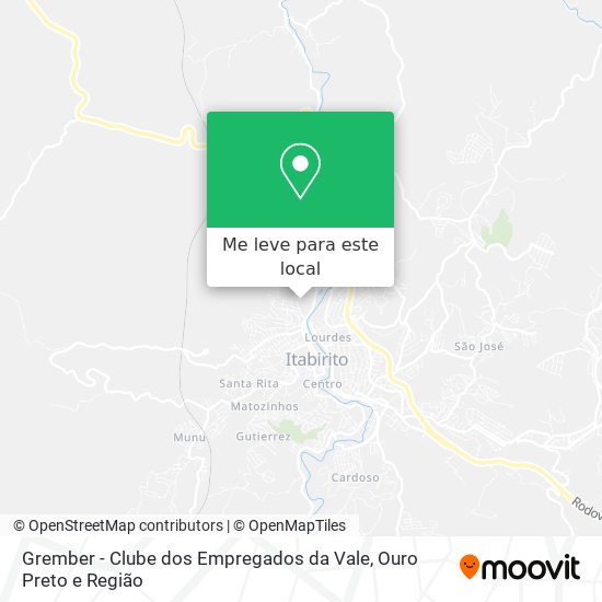 Grember - Clube dos Empregados da Vale mapa